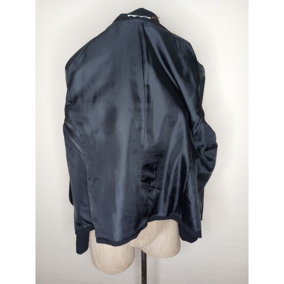 Calvin Klein Women's Jacket Blazer Black Plus Size 22W Dark Academia - Picture 8 of 9